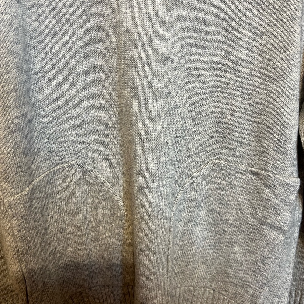 J. Crew Light Gray Crewneck Sweater with oversized pockets. Size S - Picture 4 of 5